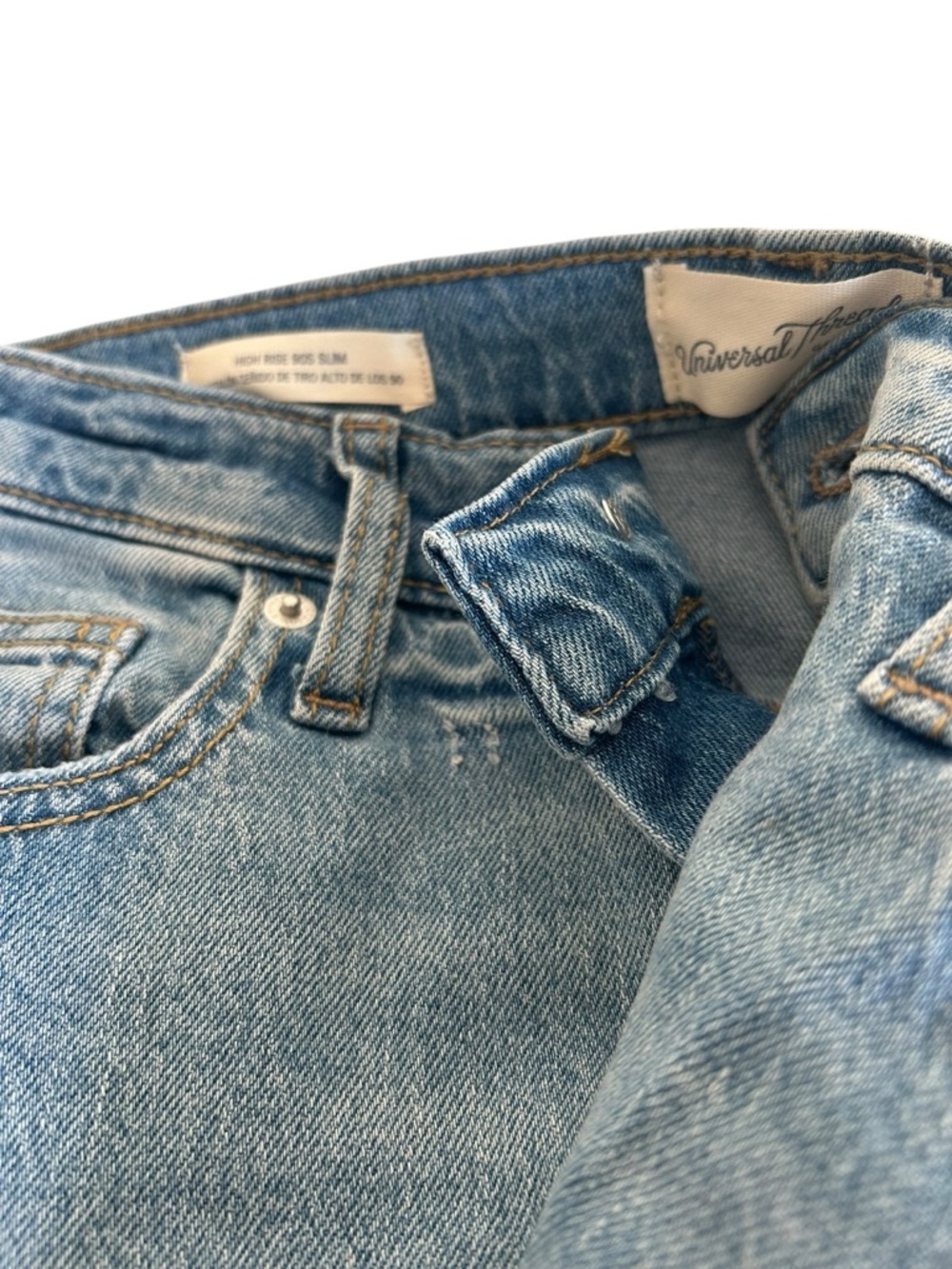 Univerthreads Light Wash Blue Denim Jeans NWT size 12